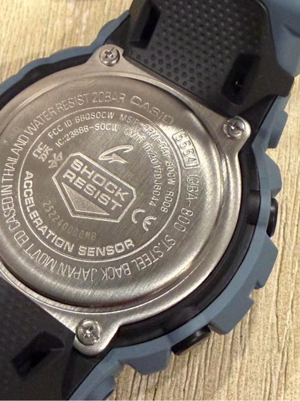 Casio G-Shock Black and Red Warranty/Card Set